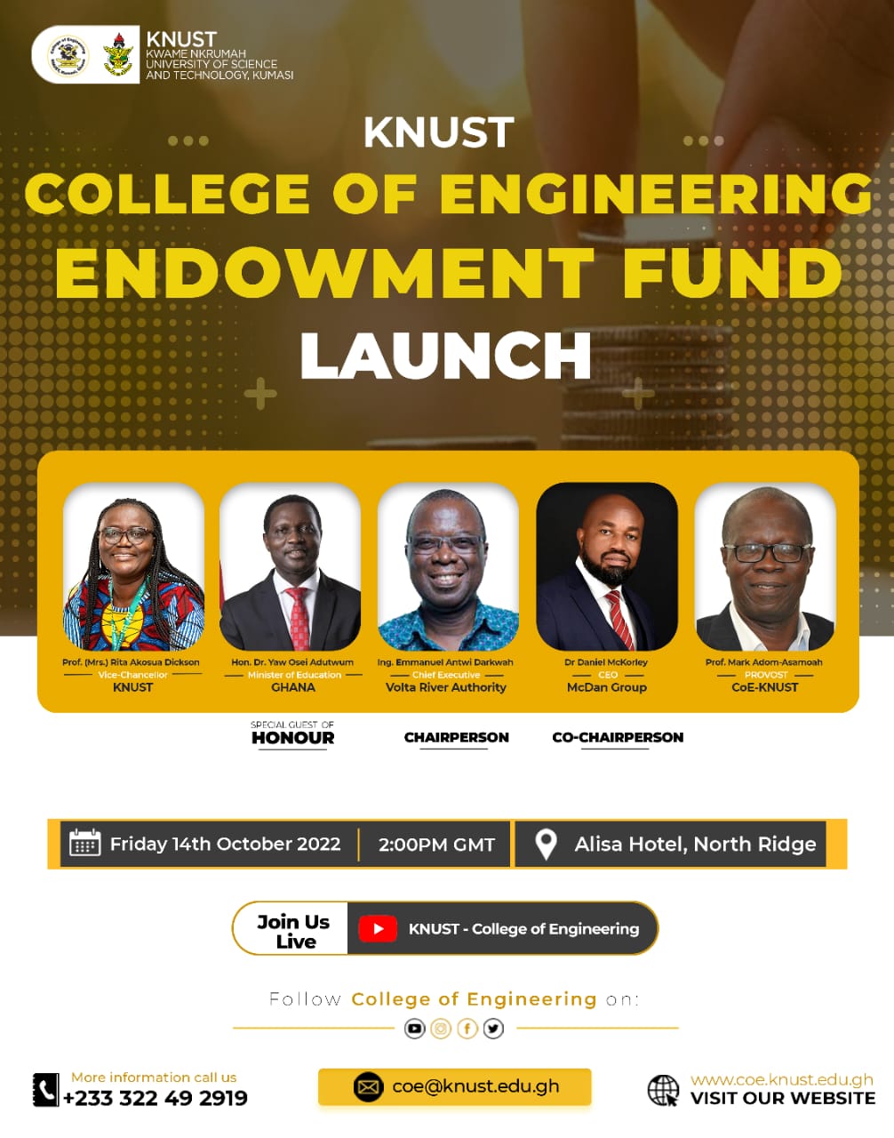 KNUST College of Engineering Endowment Fund Launch College of